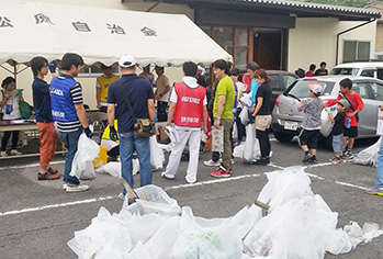 スポーツゴミ拾い参加